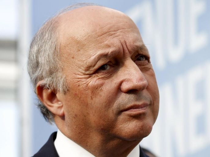 French Minister of Foreign Affairs Laurent Fabius visits the work site where the forthcoming COP 21 World Climate Summit will be held at Le Bourget, near Paris, France, November 8, 2015. The upcoming conference of the 2015 United Nations Framework Convention on Climate Change (COP 21) will start in Paris on November 30, 2015. REUTERS/Benoit Tessier
