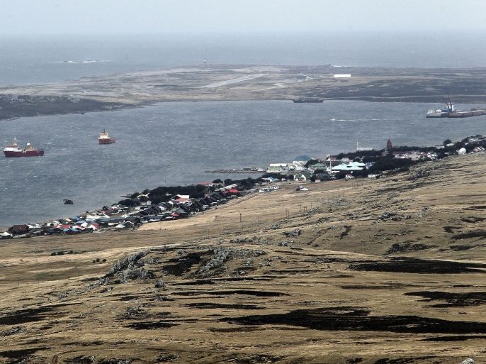 (FILE) A file photograph dated 21 March 2012 showing a general view of Stanley, Falkland Islands. Falkland Oil and Gas Limited, an oil and gas exploration company exploring areas around the Falkland Islands for gas and oil, announced 02 April 2015 they had successful results from the 14/15b-5 'Zebedee' exploration well. British media said the find may raise tensions between Britain and Argentina, that fought a ten-week lasting war over Falkland Islands that were invaded by Argentina on 02 April 1982.