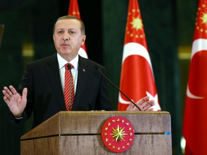 أردوغان يؤكد في حفل بأنقرة ضرورة احترام حق تركيا في حماية حدودها الاناضول 24 نوفمبر 2015
