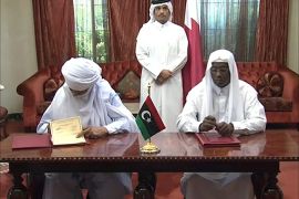 وُقــِّـع اليوم في الدوحة على اتفاق نهائي لوقف إطلاق النار بين قبائل التبو والطوارق في ليبيا.