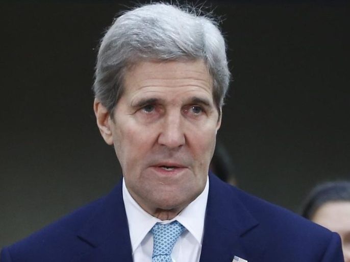 US Secretary of State John Kerry arrives to attend the second day of the NATO Foreign affairs ministers council at the alliance's headquarters in Brussels, Belgium, 02 December 2015. NATO foreign ministers earlier this morning have decided to invite Montenegro to become the 29th member of the NATO alliance.