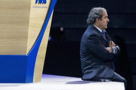 (FILE) A file picture dated 01 June 2011 shows UEFA President Michel Platini of France prior to the 61st FIFA Congress held at the Hallenstadion in Zurich, Switzerland. The international Court of Arbitration for Sport (CAS), in Lausanne, Switzerland decided on 11 December 2015 that UEFA president Michel Platinis 90-day provisional ban from football activity will not be lifted. Platini had appealed against a provisional 90-day ban which is keeping him out of the presidential race for the sport's scandal-plagued governing body FIFA. Platini remains suspended from football activities but FIFA must not extend it beyond 90 days, the Court of Arbitration for Sports rules.