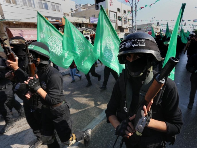 ‪وفق الرواية الإسرائيلية أطلقت حماس 16.377 قذيفة صاروخية على إسرائيل منذ تأسيسها عام 1987‬ (وكالة الأناضول)