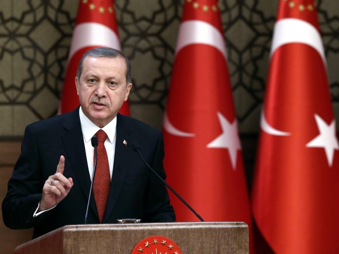 أردوغان استبعد سحب قواته من العراق في الوقت الحالي (أسوشيتد برس)