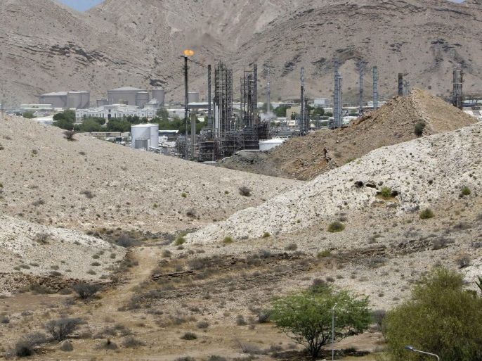 A general view of Petroleum Development of Oman (PDO) facilities near Muscat is seen in this June 5, 2010 file photo. The economy is booming on the back of high oil prices, but it has struggled to create enough jobs for a young and growing population, and the state's oil production may start declining later this decade as Oman's reserves - not as lavish as those of neighbouring Saudi Arabia and Abu Dhabi - are used up. To match OMAN-ECONOMY/SULTAN REUTERS/Fahad Shadeed/Files (OMAN - - Tags: POLITICS ENERGY BUSINESS SOCIETY)