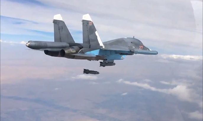 عشرات القتلى بغارات روسية على سوريا