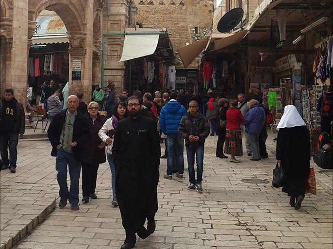 أحياء البلدة القديمة في القدس اعتداءات شبه يومية على الرهبان من قبل متزمتين يهود