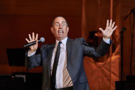 Jerry Seinfeld performs at the David Lynch Foundation Benefit Concert at Carnegie Hall on Wednesday, Nov. 4, 2015, in New York. (Photo by Robert Altman /Invision/AP)