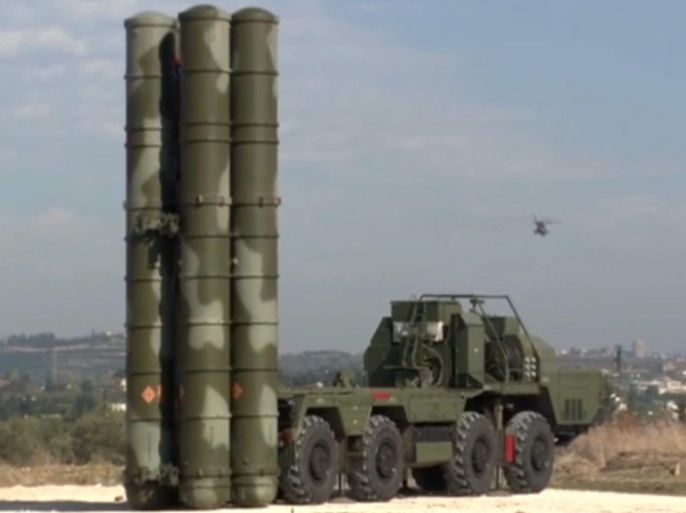 A handout frame grab from video footage released by the Russian Defence Ministry 26 November 2015 shows S-400 air defence missile system at the Hmeymim airbase outside Latakia, Syria. Russian defence Ministry declared 26 November that S-400 missile system were deployed at the Hmeymim airbase to to ensure air defense in every direction in Syria. EPA/RUSSIAN DEFENCE MINISTRY PRESS SERVICE
