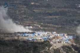 قصف روسي على المخيمات بريف اللاذقية