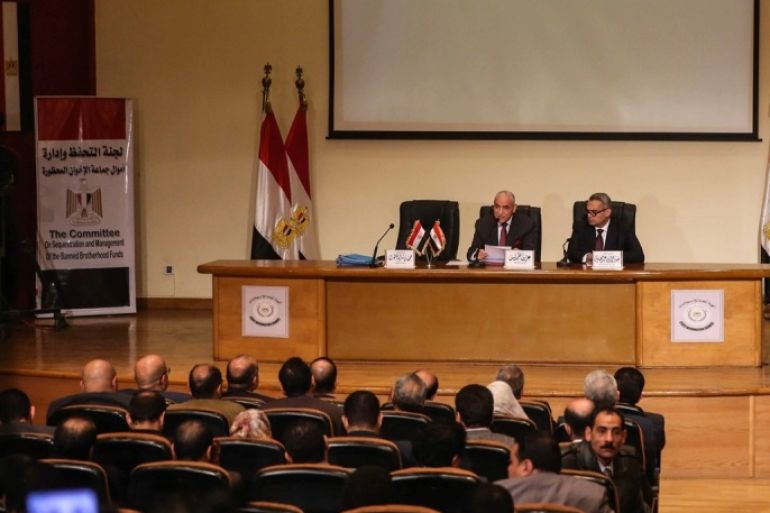 مؤتمر صحافي للجنة التحفظ وإدارة أموال جماعةالإخوان المسلمين بمصر 24 يناير 2016