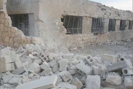 غارة روسية استهدفت مدرسة في عنجارة بريف حلب