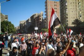 مظاهرة رافضة للانقلاب في محافظة الجيزة 2013