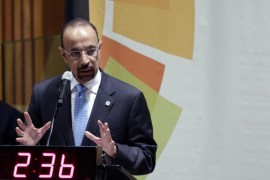 Khalid A. Al-Falih, CEO, Saudi Arabian Oil Company (Saudi Aramco) speaks during the Climate Summit 2014 at United Nations headquarters in New York, New York, USA, 23 September 2014. The Climate Summit, which was called by UN Secretary-General Ban Ki-moon to attempt to push global action on climate issues, is being held the day before the opening of the General Debate of the United Nations General Assembly.
