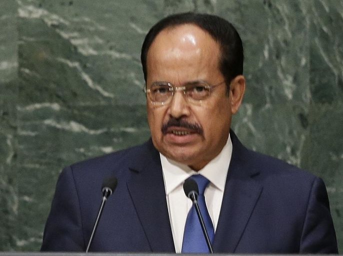 Mauritania's Foreign Minister Hamadi Ould Meimou speaks during the 70th session of the United Nations General Assembly at U.N. headquarters Tuesday, Sept. 29, 2015. (AP Photo/Frank Franklin II)