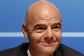 UEFA General Secretary Gianni Infantino attends a news conference after an Executive Committee meeting at the UEFA headquarters in Nyon, Switzerland, January 22, 2016. REUTERS/Denis Balibouse