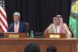 مؤتمر صحفي يعقده في الرياض وزيرا الخارجية السعودي عادل الجبير والأمريكي جون كيري