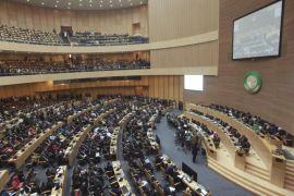 A general view of the 26th African Union Summit at the African Union Headquarters in Addis Ababa, Ethiopia, 30 January 2016. While the Summit's official theme is human rights in Africa, African leaders are meeting to discuss whether to deploy AU's 5,000- strong peacekeeping forces to troubled Burundi in a bid to end the armed crisis in the country despite Burundi's strong opposition.