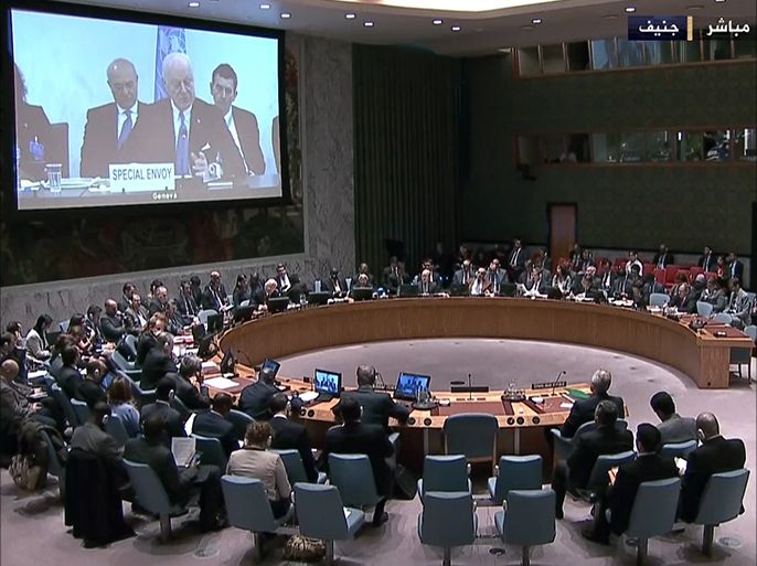 جلسة لمجلس الأمن الدولي للتصويت على مشروع قرار بشأن وقف إطلاق النار في سوريا