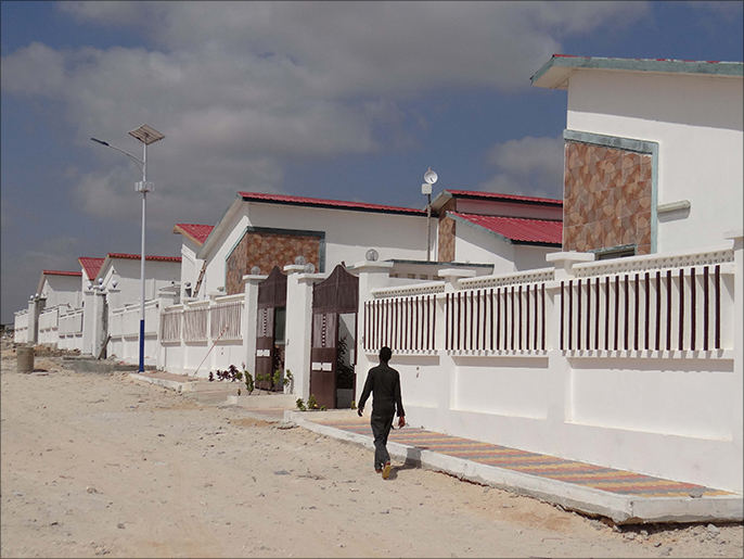 فيلات بنيت ضمن مشروع حي دار السلام السكني في مقديشو (الجزيرة نت)