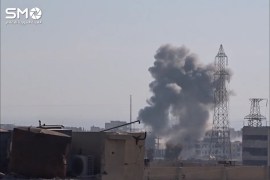 الطيران الحربي يقصف مدينة عربين بريف دمشق