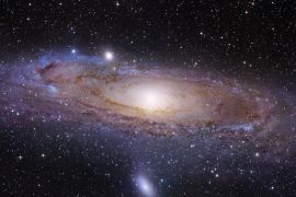 This undated image provided by the University of Utah shows the Andromeda galaxy, made by the Hubble Space Telescope. Astronomers are looking for thousands of volunteers to scan computerized images of a neighboring galaxy in a survey that could explain how stars are continually being formed across the universe. The survey is exploring the Milky Way's nearest big neighbor, the Andromeda galaxy, about 2.5 million light-years away.