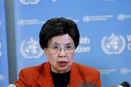 World Health Organization (WHO) Director-General Margaret Chan speaks during a news conference after the first meeting of the International Health Regulations (IHR) Emergency Committee concerning the Zika virus and observed increase in neurological disorders and neonatal malformations in Geneva, Switzerland, February 1, 2016. REUTERS/Pierre Albouy