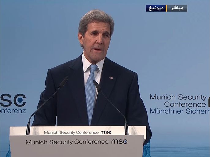 كلمة لوزير الخارجية الأمريكي جون كيري خلال مؤتمر الأمن المنعقد في ميونيخ