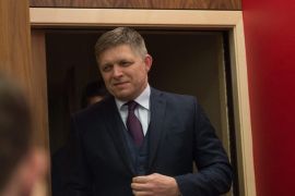 Slovakian Prime Minister and Chairman of Direction â Social Democracy (SMER) party, Robert Fico, arrives for a press conference after the announcement of election results, at the SMER party election headquarters in Bratislava, Slovakia, 06 March 2016. Reports state that early results indicate that Slovak Prime Minister Robert Fico has won the general election but SMER party lost its majority in parliament