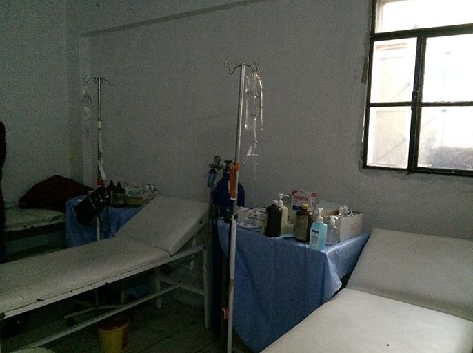 غرفة لاستقبال المصابين في مستوصف صحي بريف اللاذقية الشمالي خاص الجزيرة