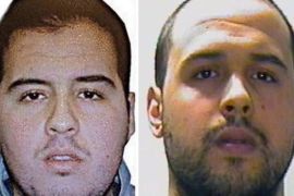 A composite picture made of handout pictures made available by Interpol on 23 March 2016 of Brahim El Bakraoui (L) Khalid El Bakraoui at an unspecified location. Belgian broadcaster RTBF reported on 23 March 2016 that two brothers Khalid and Brahim el-Bakraoui have been identified by Belgian police as the suspected suicide bombers of the Brussels attacks. One of them, Khalid had rented an apartment using a false name in the Brussels neighborhood of Forest, where police killed a gunman in a shootout last week. The attacks at the main airport and in the metro in Brussels killed 34 people and wounded nearly 200 on Tuesday. EPA/INTERPOL / HANDOUT
