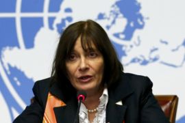 Dr Marie-Paule Kieny, World Health Organization (WHO) Assistant Director-General for Health Systems and Innovation attends a news conference on the Zika virus at the United Nations in Geneva, Switzerland, March 9, 2016. REUTERS/Denis Balibouse