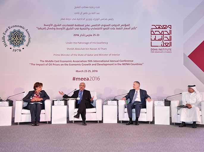 صورة للجلسة الرئيسية في اليوم الأول للمؤتمر -الدوحة 23/3/2016