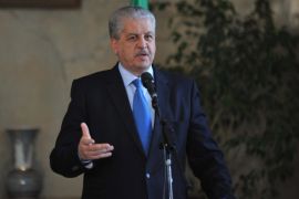 Algerian Prime Minister Abdelmalek Sellal speaks at a joint Press Conference with his Portugal counterpart, Pedro Passos Coelho (not in picture) in Algiers, Algeria, 10 March 2015. Coelho's visit comes as part of the 4th Algerian Portuguese High Level meeting where according to reports a number of cooperation agreements will be signed in the fields of economy, energy and environment and topics related to Algerian European Union political and security issues will be discussed.
