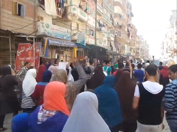 مظاهرات منددة بالاتقلاب بمصر 18/3/2016