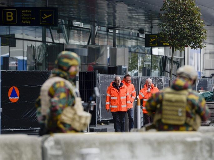 Exterior view on the damaged departure hall at Brussels Airport, in Zaventem, Belgium, 23 March 2016. At least 31 people were killed with hundreds injured in terror attacks in Brussels, Belgium on 22 March. The jihadist terror militia referring to itself as Islamic State (IS) has claimed responsibility for the attacks.