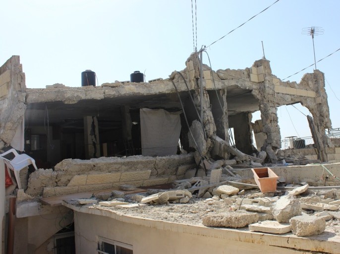 تفجير منزل الشهيد المقدسي غسان أبو جمل في بلدة جبل المكبر1