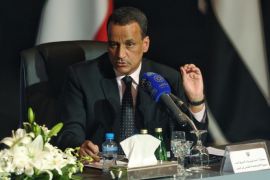 The United Nations envoy overseeing Yemen's peace talks Ismail Ould Cheikh Ahmed holds a press conference in Kuwait city on Friday, April 22, 2016. He told reporters that negotiations would go on, with both sides seeking an end to the fighting. A Saudi-led, U.S.-backed coalition supporting Yemen's internationally recognized government is battling Shiite rebels known as Houthis and their allies. (AP Photo)