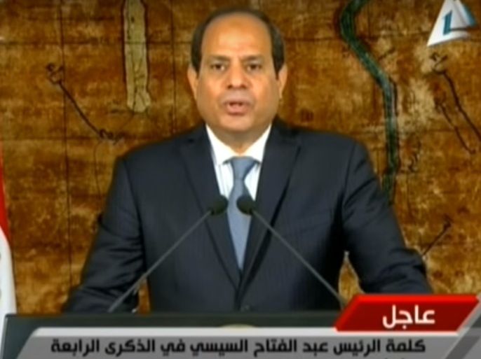 كلمة للرئيس المصري عبد الفتاح السيسي في ذكرى تحرير سيناء 2016