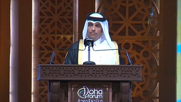 وزير خارجية قطر يدعو لمعالجة جذور عمليات الإرهاب