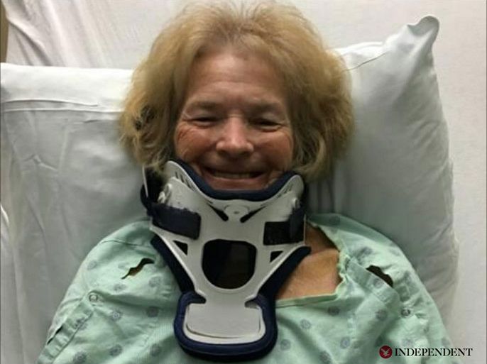 السيدة ماري آن فرانكو التي استعادت بصرها بعد أكثر من عشرين عاما إثر سقوطها في منزلها في ولاية فلوريدا.