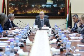 اجتماع الحكومة الفلسطينية في مدينة رام الله الصورة من موقع اللجنة المركزية للانتخابات الفلسطينية