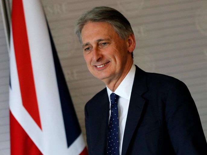 British Foreign Secretary Philip Hammond arrives to attend a news conference at the foreign ministry building (SRE) in Mexico City, Mexico, May 2, 2016. REUTERS/Henry Romero