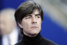 Germany national soccer team coach Joachim Low before the international friendly soccer match between France and Germany at the Stade de France stadium in Saint-Denis, near Paris, France, 13 November 2015.