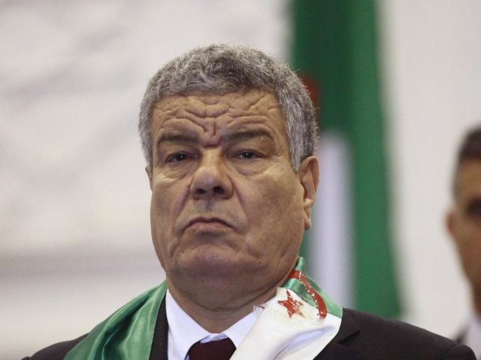 Ammar Saidani, newly elected Secretary General of Algeria's ruling National Liberation Front, attends a central committee meeting in Algiers August 29, 2013. REUTERS/Ramzi Boudina (ALGERIA - Tags: POLITICS)