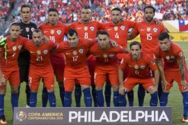 Jun 14, 2016; Philadelphia, PA, USA; Chile poses for a photo prior to action against Panama in the group play stage of the 2016 Copa America Centenario at Lincoln Financial Field. Mandatory Credit: Bill Streicher-USA TODAY Sports