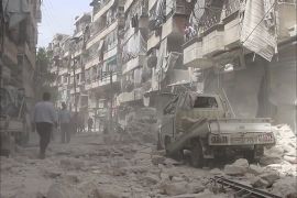 القصف الذي تعرضت له حلب