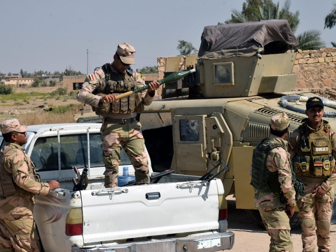 ‪(الأوروبية)‬ قوات عراقية خلال عملية عسكرية جنوبي الفلوجة 23 مايو/أيار الماضي