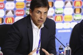 Football Soccer - Wales News Conference - Parc Olympique Lyonnais , France - 5/7/16 Wales head coach Chris Coleman attends a press conference at Stade de Lyon Reuters / Pool Pic / UEFA Livepic