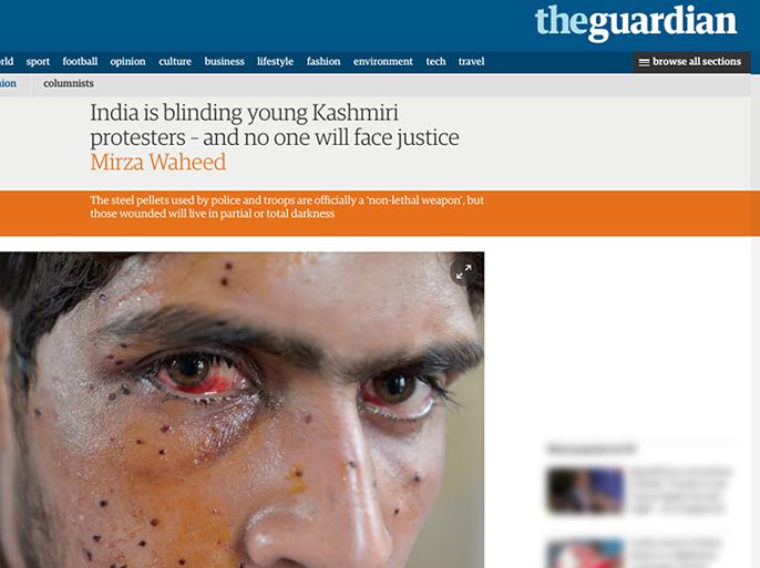 India is blinding young Kashmiri protesters – and no one will face justice Mirza Waheed